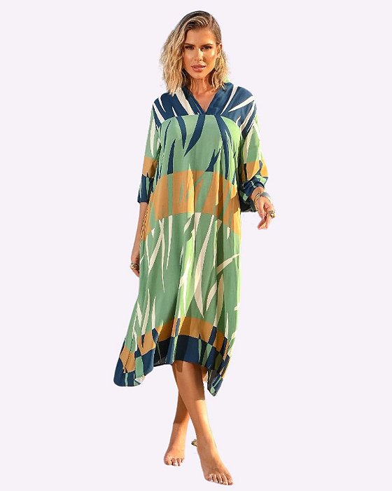 Vestido Midi Estampado
