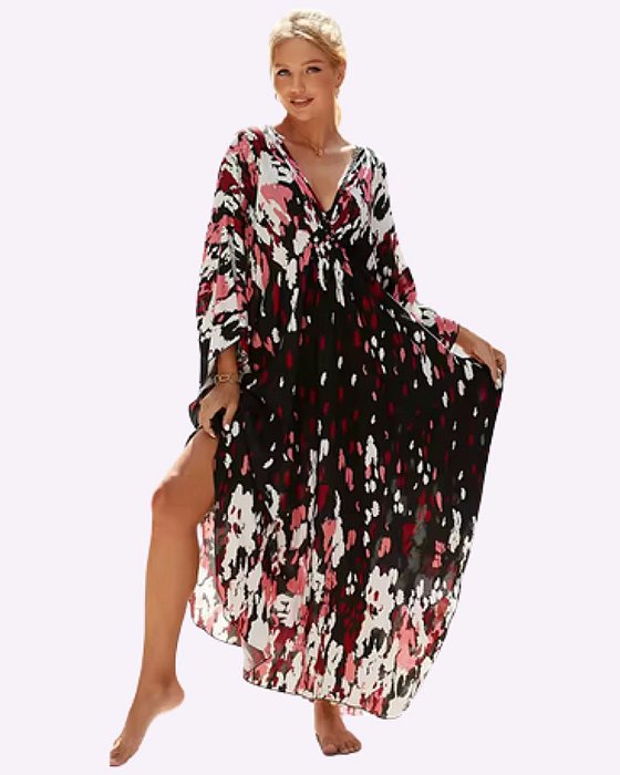 Kaftan Preto e Rosa