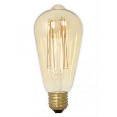 Lâmpada 4W LED ST58 Filamento Pera Vintage Tomas Edison Bivolt Branco Quente 2200k