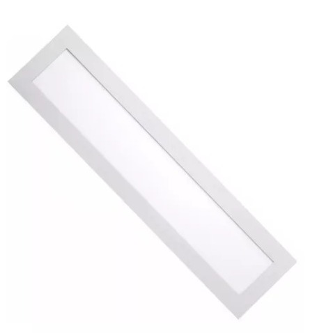 Luminária Plafon LED 24W 15x60 Retangular Embutir Branco Frio 6000k