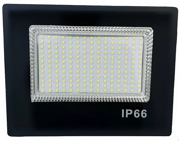 Mini Refletor Holofote LED SMD 300W Branco Frio IP65/IP66