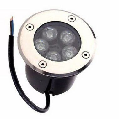 Spot Balizador LED 5W Embutir Para Chão Jardim e Piso Azul IP67 A Prova D'Agua