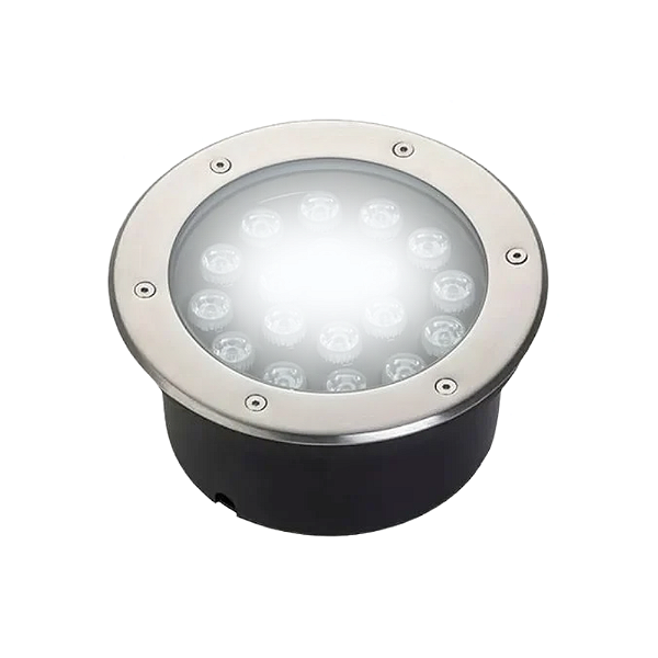 Spot Balizador LED 18W Embutir Para Chão Jardim e Piso Branco Frio IP67 A Prova D'Agua