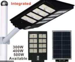 Luminária Pública De Poste Solar 400W LED Com Sensor e Controle