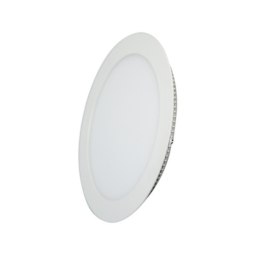 Kit 10 Luminárias Plafon LED 18W 22x22 Redondo Embutir Branco Quente