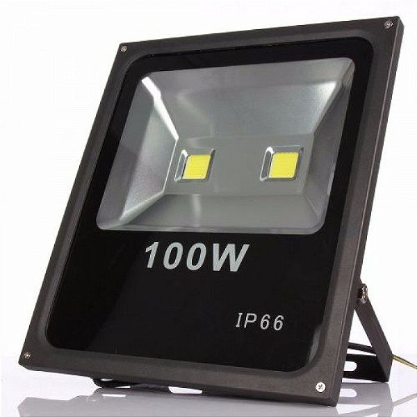 Refletor Holofote LED Cob 100W IP65/IP66 A prova D'Água Branco Frio 6000k