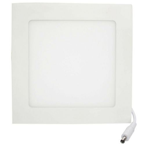 Luminária Plafon LED 6W 12x12 Quadrado De Embutir Branco Frio 6000k