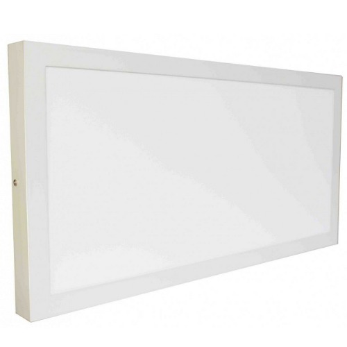 Luminária Plafon LED 36W 30x60 Retangular Sobrepor Branco Frio 6000k