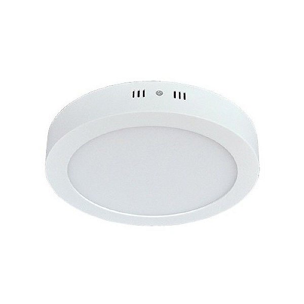 Luminária Plafon LED 25W 30x30 Redondo Sobrepor Branco Quente 3000k Sustenta Led A maior