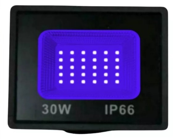 Refletor Holofote LED Luz Negra 30w Ip66 Prova D'água Efeito Neon