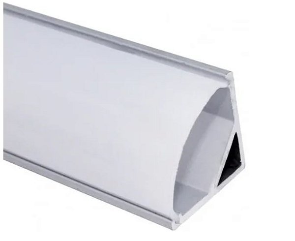 Perfil Alumínio Slim 16MM Branco Para Fita Led Sobrepor Canto 2 Metros