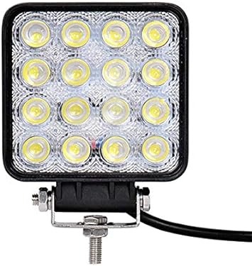 Farol De Milha 48W 16 LED Quadrado 12/24v Off-road Automotivo
