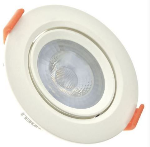 Spot 3W LED Dicróica COB Direcionavel Redondo Gesso Sanca De Embutir Branco Frio 6000k