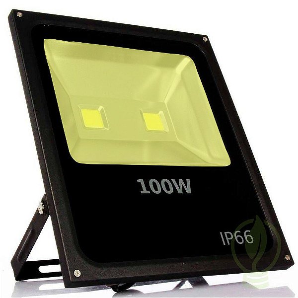 Refletor Holofote LED Cob 100W IP65/IP66 A prova D'Água Branco Quente 3000k