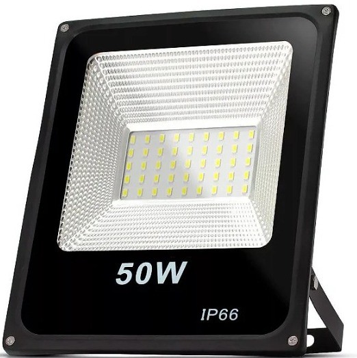 Kit 20 Refletor Holofote LED 50W SMD IP65/IP66 A prova D'Água Branco Frio 6000k
