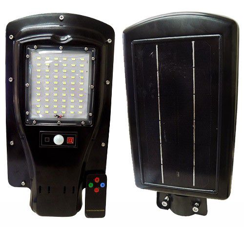 Luminária Publica De Poste Solar 30W LED Com Sensor e Controle