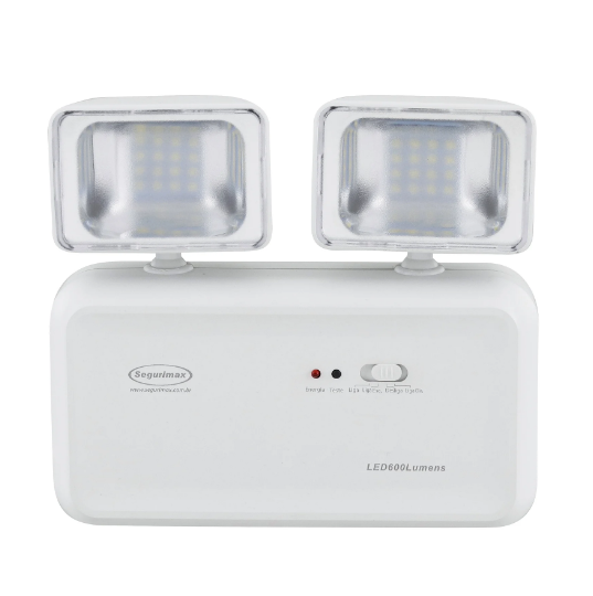 Luminária de Emergência LED 600 Lúmens | 2 Faróis