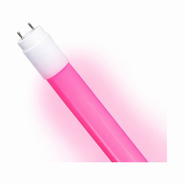 Lâmpada Tubular 18W 120cm LED Ho T8 Bivolt Rosa