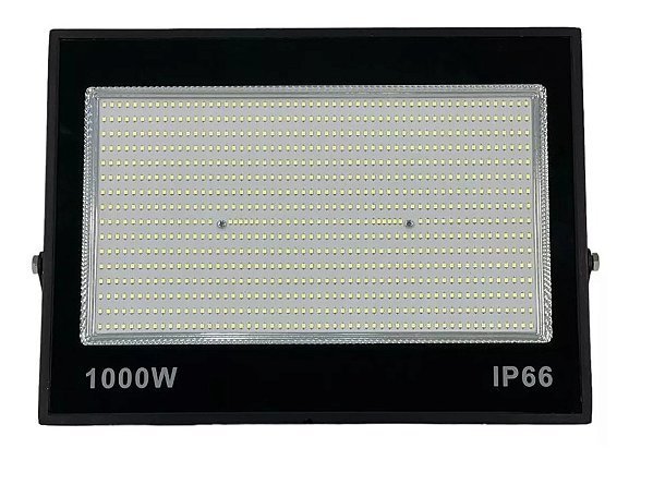 Mini Refletor Holofote LED SMD 1000W Branco Frio IP65/IP66