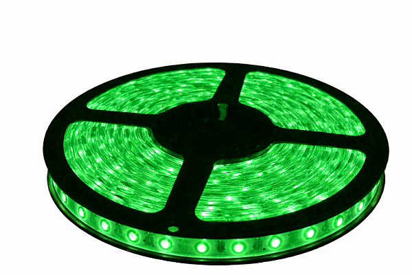 Fita LED 5 Metros 12v 5050 Verde Siliconada IP65 Prova D'água Sem Fonte
