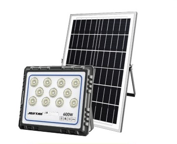 Refletor Painel Solar 600W LED Bateria Litio Recarregável Com Controle Branco Frio IP67