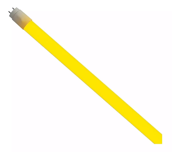 Lâmpada Tubular 10W 60cm LED Ho T8 Bivolt Amarelo