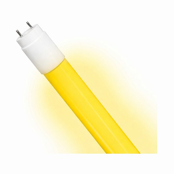 Lâmpada Tubular 18W 120cm LED Ho T8 Bivolt Amarelo