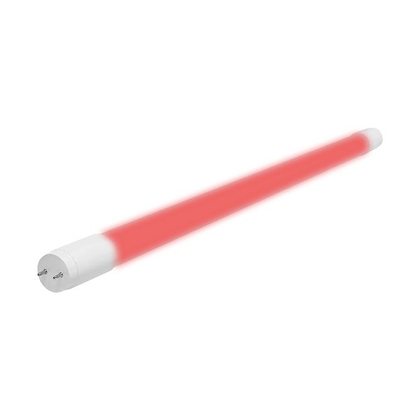 Lâmpada Tubular 18W 120cm LED Ho T8 Bivolt Vermelho