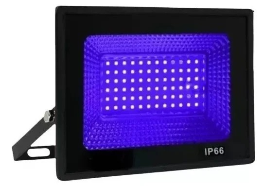 Refletor Holofote Led Luz Negra 200W IP66 Prova D'água Efeito Neon
