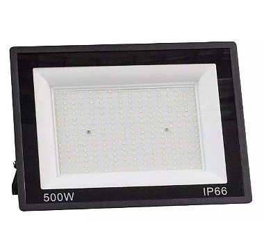 Kit 10 Mini Refletor Holofote LED 500W SMD IP65/IP66 A prova D'Água Branco Frio 6000k