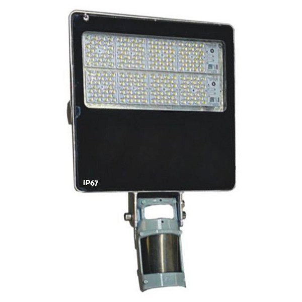 Luminária Pública LED 240W Inmetro Com Base Para Relê IP67 165 L/W 3 Pinos Anti-Surto 5 Anos De Garantia