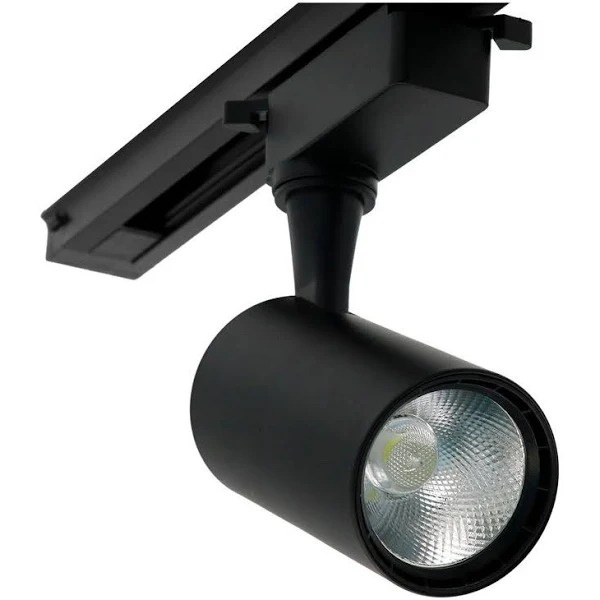 Spot 7W LED Preto para Trilho Eletrificado Branco Neutro 4000k