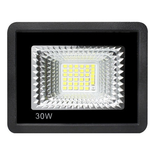 Refletor Holofote LED 30W Com Sensor De Presença Fotocélula Embutido Branco Frio 6000k