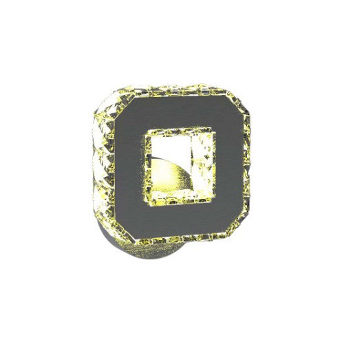 Arandela LED Lustre Quadrado Cristal 3 Cores