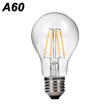 Lâmpada LED 4W Bulbo A60 Vintage Carbon Filamento Branco frio 6000k