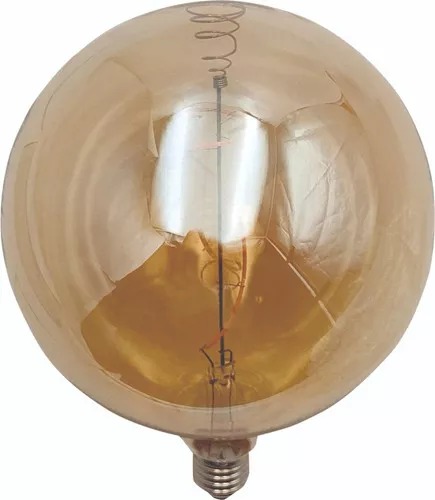 Lâmpada LED 4W Globo G180 Vintage Carbon Filamento Branco Quente 2200k