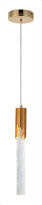 Pendente Lustre Tubo Efeito Bolha 3 Cores