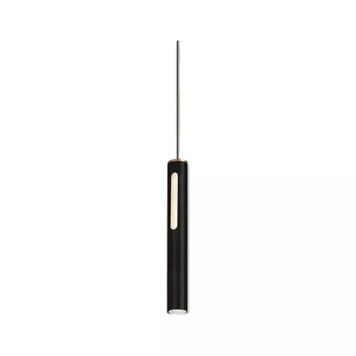 Luminária Pendente Preto Luxo Minimalista Branco Quente 3000K