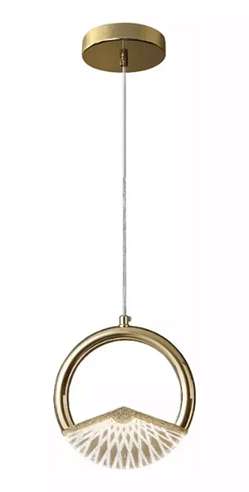 Luminária Pendente Pingente Dourado Branco Quente