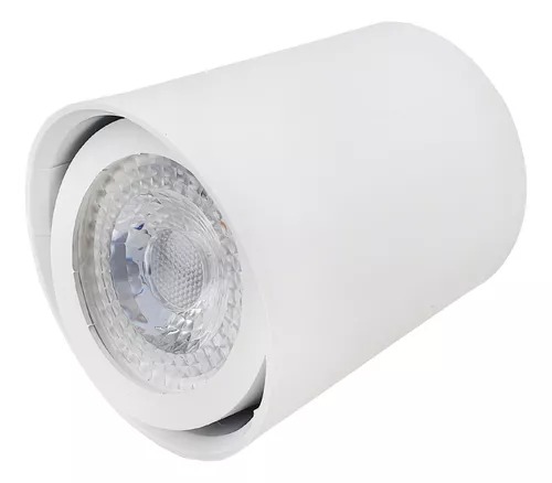 Spot Plafon MR16 Redondo Sobrepor 1 Encaixe GU10 Branco