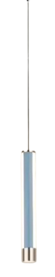 Luminária LED Pendente Azul Branco Quente 3000K