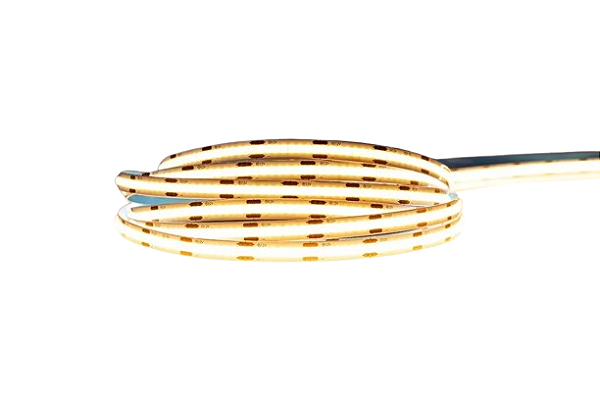 Fita LED 5 Metros COB 3528 360 LEDS 12v Sem Silicone IP20 Branco Quente 3000K