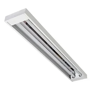 Kit 5 Luminária Comercial Aberta Sobrepor Para Tubular T8 120cm 2x18/20w