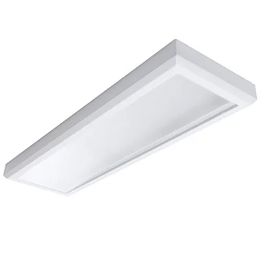 Kit 5 Luminária Plafon Led 48w 30x120 Retangular Sobrepor Branco Neutro 4000k
