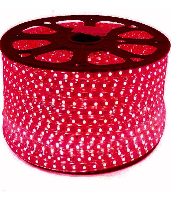 Fita LED 220v 5050 100 Metros Vermelho A prova D'Água - Sustenta Led - A  maior loja de lâmpadas, refletores e luminárias públicas de LED do Brasil!