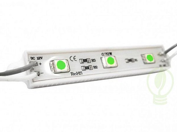 Módulo de LED 5050 SMD 3 LEDs Verde