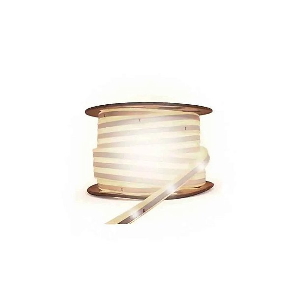 Fita LED 100 Metros Flexivel Neon 220v Branco Neutro 4000k