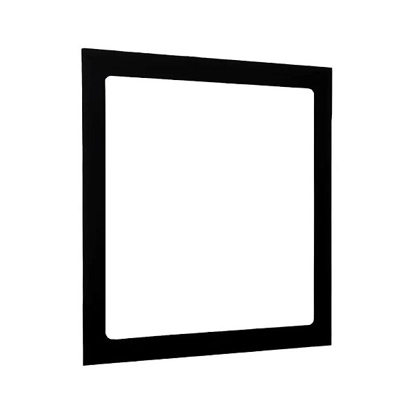 Luminária Plafon LED 25W 30x30 Quadrado Embutir Branco Quente 3000k - Borda Preta