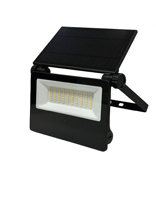 Refletor Solar LED 50W Placa Recarregável A Prova D'água Dobrável Ajustável Com Controle Branco Frio IP67
