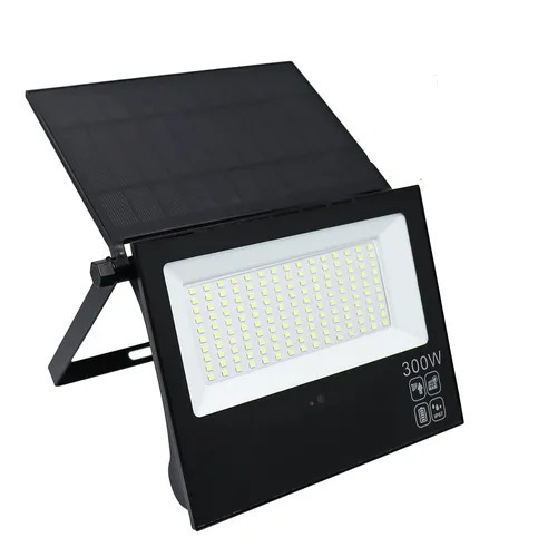 Refletor Solar LED 300W Placa Recarregável A Prova D'água Dobrável Ajustável Com Controle Branco Frio IP67